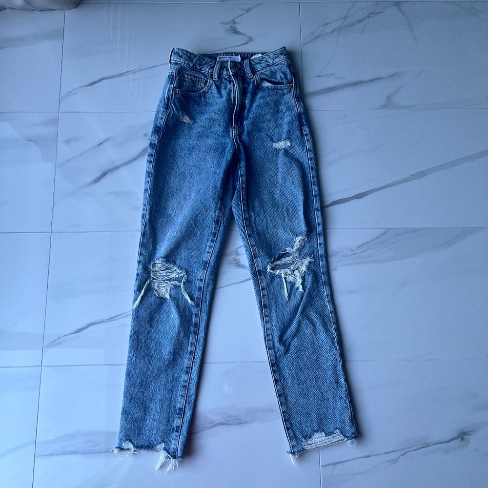 Garage Denim - Distressed Mom Jeans